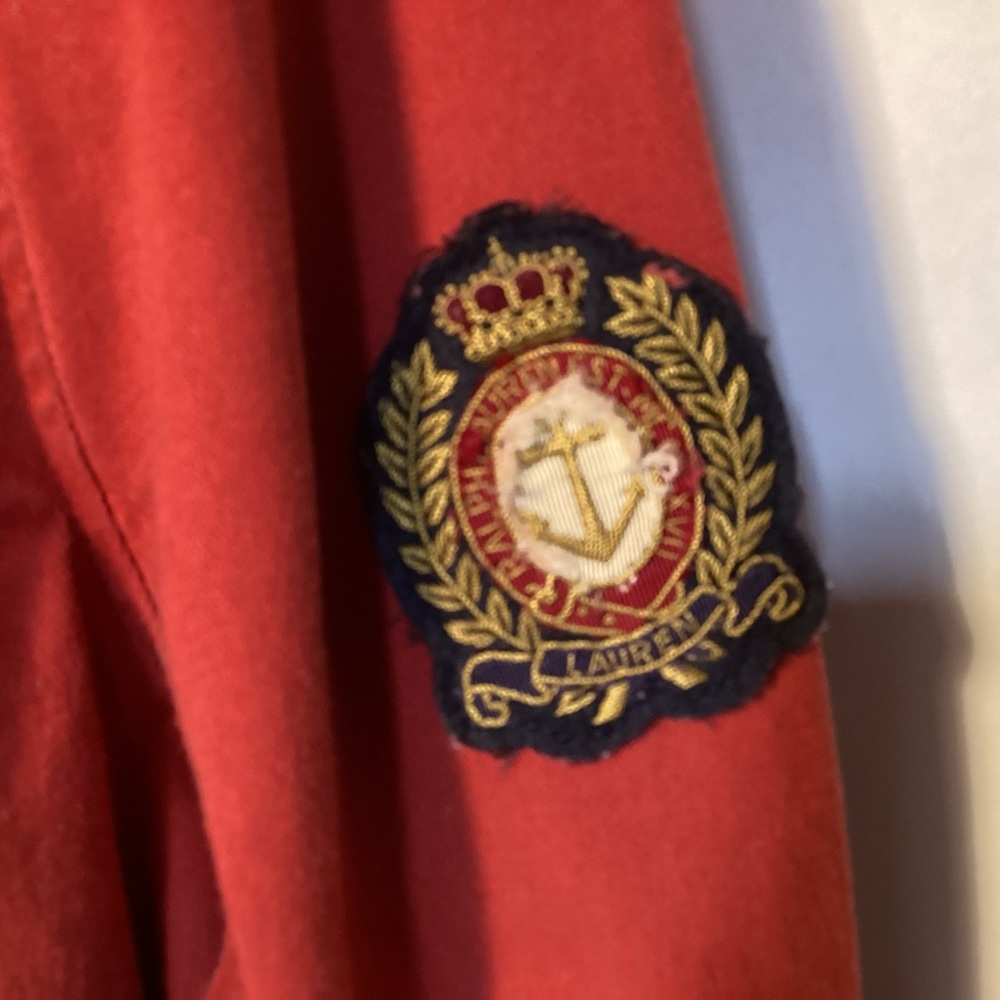 Women’s Ralph Lauren Red Nautical Jacket Women’s size 1X - Picture 6 of 14